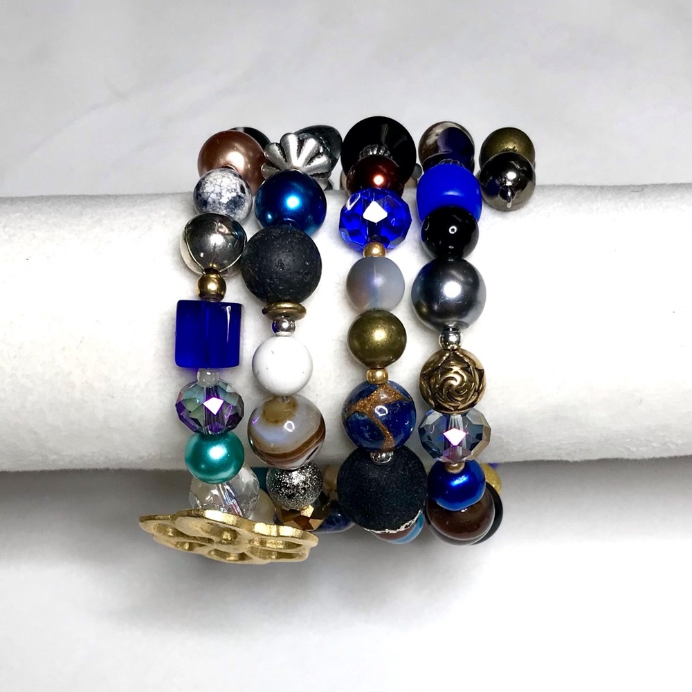 Handmade Bracelet with Vintage and Modern Elements (NB64-2H) New Without Tags - Picture 5 of 8